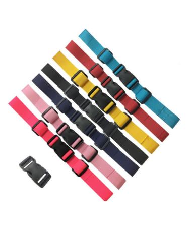 Khiry 7 pieces of chest strap backpack chest strap satchel chest strap for backpack adults with 7 pieces of spare buckles suitable for outdoor jogging and hiking