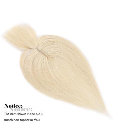 Premium Clip-in Real Hair Extensions | 7A Remy Hair Topper | Thickening Toupet | Platinblond 60# - 25cm - Buy Online on GoSupps.com