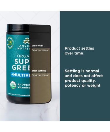 Ancient Nutrition Vitamin Powder One Bottle Made from Real Fruits Vegetables and Herbs for Digestive and Energy Support 25 Servings 7.5oz Multivitamin 25 Servings (7.5 Ounce) - Buy Online on GoSupps.com