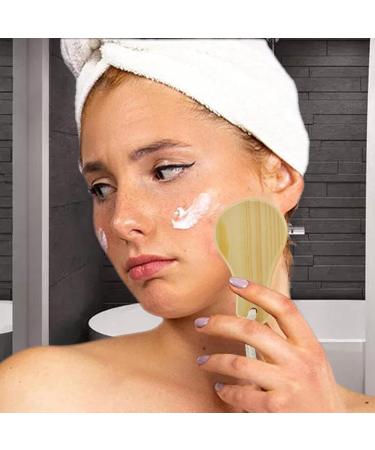 Manual Facial Cleanser Brush - Plum Blossom Shape Wood Facial Pore Cleanser for Women | Makeup Remover & Deep Cleansing - Buy Online on GoSupps.com