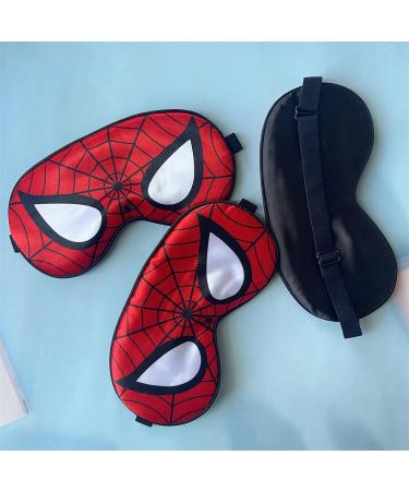 Cartoon Design Silk Sleep Mask - Soft, Breathable & Adjustable | Red | for Sleep/Shift Work/Travel/Nap - Buy Online on GoSupps.com
