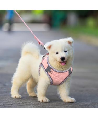 BriFit Cat Dishes & Adjustable Harness - Reflective Outbreak-Proof Soft Vest for Cats & Puppies (Pink XS) | International Shipping Available - Buy Online on GoSupps.com