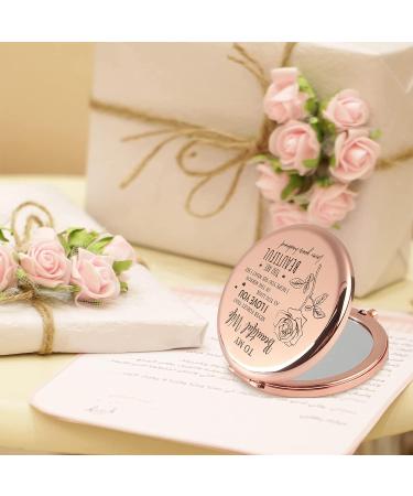 LOGMOR Wife Gift: Elegant Mini Compact Mirror for Her - Fun Birthday & Valentine's Day Idea - Buy Online on GoSupps.com