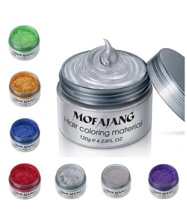 NYKKOLA 2020 Hair Wax Dye - Washable Gold Styling Cream for Natural Hairstyles Temporary DIY Hair Color & Pomade for Party & Cosplay - Buy Online on GoSupps.com