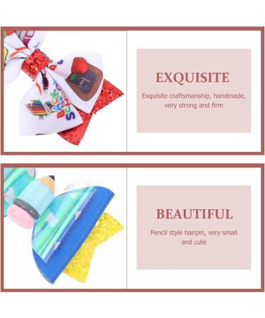 ABOOFAN Girls Hair Bow Set - Back to School Bowknot Hair Clips for Little Girls & Women - Buy Online on GoSupps.com
