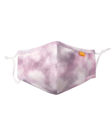 Spring Notion Resuable Washable Tie Dye Prints Cotton Cloth Face Mask for Adults and Kids Mist Medium Mist Medium (1 Count)