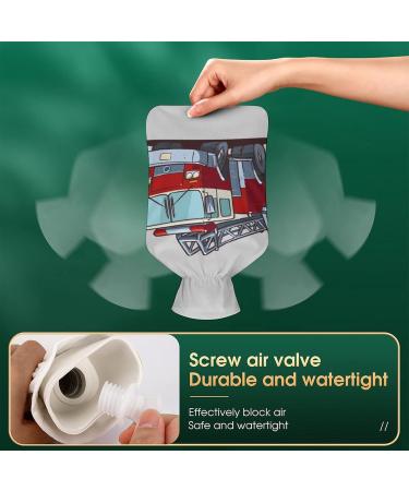 Fire Engine Hot Water Bottle with Plush Cover - Ideal Hand Warmer for Adults & Children | 26.5x15.3cm | International Shipping Available - Buy Online on GoSupps.com