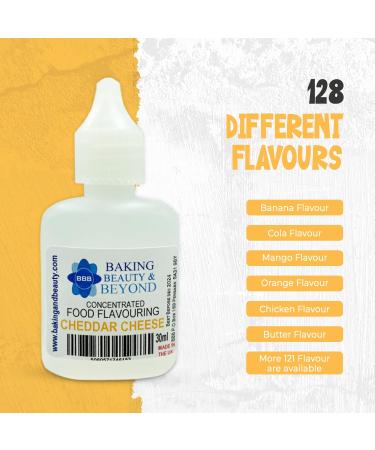 Baking Beauty and Beyond Concentrated Food Flavouring Oil - Dozen of Professional Quality Food Grade Flavouring Oil for Candy Making Baking Cooking Lip Balm and Lip Gloss - Cheddar Cheese (50ml) - Buy Online on GoSupps.com