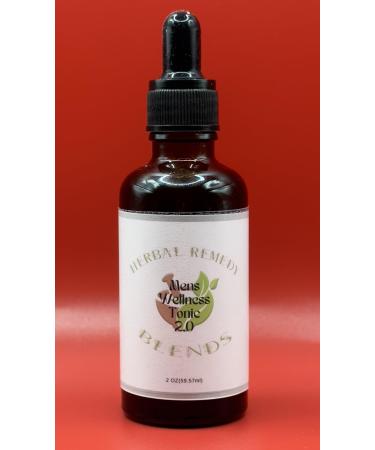 Mens Wellness Tonic 2.0 Herbal Remedy Blends Muscle Growth Energy Support Herbal Supplement Alcohol Free Brown