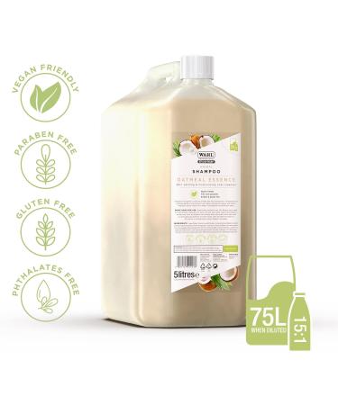 Wahl Showman Oatmeal Essence Shampoo - 5L Unisex - Gentle Cleansing for All Coat Types | WHL0097 - Buy Online on GoSupps.com