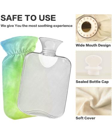 Colorful 2L Hot Water Bottle - Marble Rainbow Design for Pain Relief | Ideal for Muscle Injuries - Buy Online on GoSupps.com
