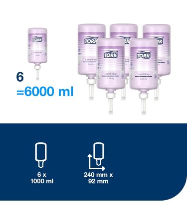  Tork Tork Luxury Liquid Soap S1 Floral Fragrance 6 x 1000 ml 420911 - Buy Online on GoSupps.com