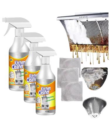 2024 Kitchen Foam Cleaner Kitchen Cleaner Foam Cleaner All Purpose Heavy Duty Kitchen Foam Cleaner Spray Kitchen Cleaner Spray Kitchen Cleaner Spray Degreaser (3pcs)