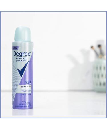 Degree Advanced Protection Antiperspirant Spray 72 HR Wetness Protection Passion 3.8 oz - Buy Online on GoSupps.com