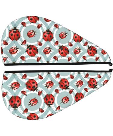 Super Absorbent Insects Microfiber Hair Towel for Women | Quick Dry Coral Velvet Wrap for Long Curly & Thick Hair - Buy Online on GoSupps.com