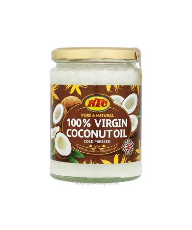 KTC Pure & Natural 100% Virgin Coconut Oil (Glass Bottlle) 500ml - Premium Quality - Buy Online on GoSupps.com