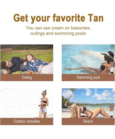  BAInuai 2 Pack Aloe Vera Tanning Cream Intensive Tanning Gel Tan Accelerator with Coconut Oil & Vitamins A & E Tanning Gel for a Quick Tan - Buy Online on GoSupps.com