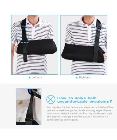 Buy Taidda Universal Adjustable Arm Brace Sling - Soft Comfortable Lightweight Shoulder Support for Adults - International Shipping Available - Buy Online on GoSupps.com