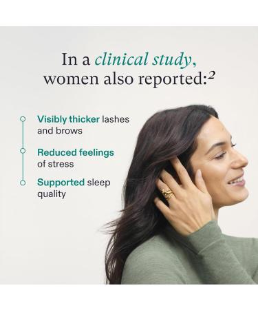 Nutrafol Women's Hair Growth Supplements - Clinically Proven Stronger Hair in 3-6 Months Dermatologist Recommended - 2 Month Supply & 2 Refill Pouches - Buy Online on GoSupps.com