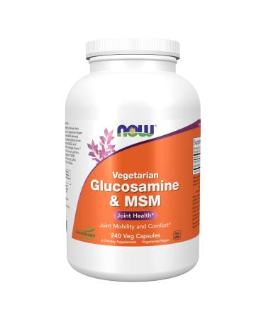 Now Foods Vegetarian Glucosamine & MSM 240 Veg Capsules - Buy Online on GoSupps.com