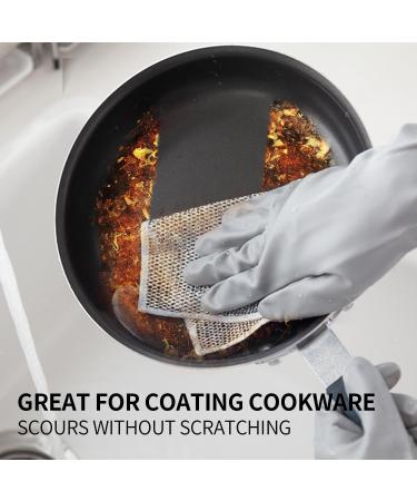 ALHFZJ Multifunctional Non-Scratch Wire Dishcloth -Steel Wire Dish Towel for Wet and Dry Wire Dishcloth for Dishes Sinks Counters Tops of Stoves 5pcs - Buy Online on GoSupps.com