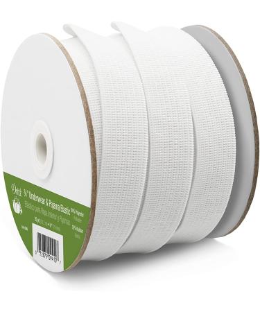 Dritz 9410W White Woven Elastic 3/4-Inch by 20-Yard for Underwear & Pajamas - Buy Online on GoSupps.com