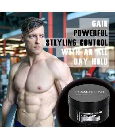 Hair Forming Cream for Men - Medium Hold & Shine Non-Greasy Styling for All Hair Types - 3.5OZ Shaping Cream with Natural Matte Finish - Buy Online on GoSupps.com