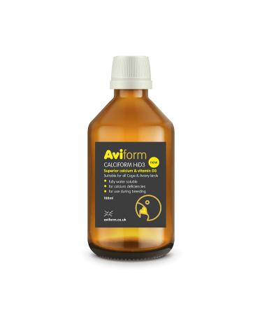 CALCIFORM HiD3 Liquid Calcium for Cage & Aviary Birds (100ml) 100 ml (Pack of 1)