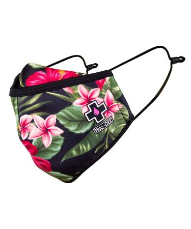 Muc-Off 20355 Aloha Reusable Face Mask Large - Adjustable Face Covering With Mid-Layer Filter - Washable Up To 20 Times Aloha L (Pack of 1) - Buy Online on GoSupps.com