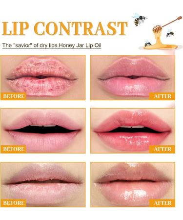 Honey Moisturizing Lip Oil Honey Moisturizing Lip Oil Moisturizing Lip Gloss Cracked Lip Care Oil Nourishing and Repairing Lip Lines Non-Sticky Hydr - Buy Online on GoSupps.com