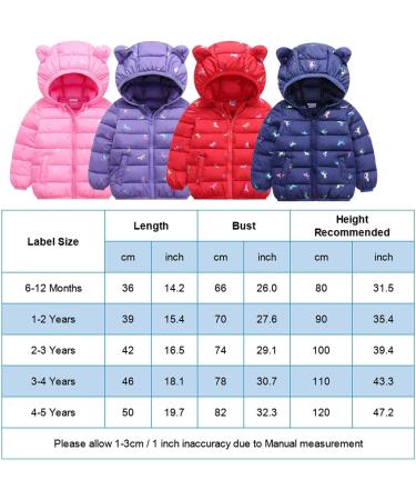 Baby Hooded Light Puffer Jacket - Navy Blue - 1-2 Years | Kids Winter Coat for Boys & Girls - Buy Online on GoSupps.com