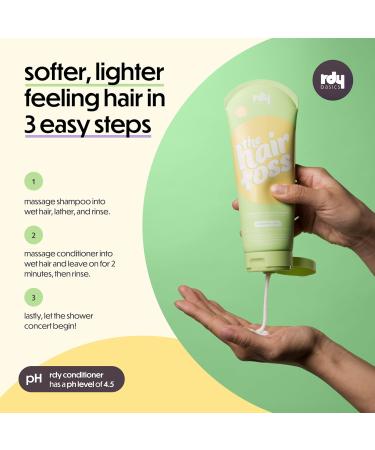 Hair Toss Detangling Shampoo & Conditioner Set | Lightweight Low pH Paraben & Sulfate Free | Strengthen & Detangle All Hair Types | 13.5oz Mint - Buy Online on GoSupps.com