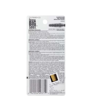 Maybelline Volum' Express Colossal Big Shot Washable Mascara 223 Blackest Black (2 Pack) - Buy Online on GoSupps.com