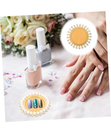 Housoutil Nail Display Board Nail Color Mixing Plate Makeup Paint Plate Nail Building Gel Hybrid Gel Makeup Mixing Palette Nail Polish Zinc Alloy Bracket Photo Frame - Buy Online on GoSupps.com