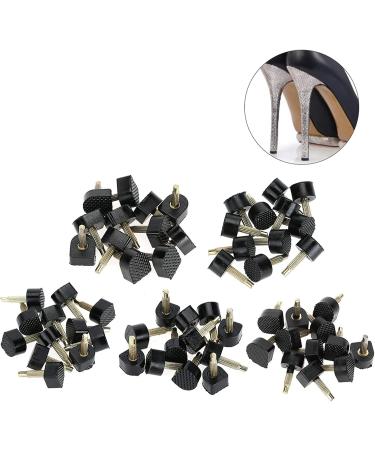 High Heel Replacement Tips - 60Pcs/30 Pairs in 5 Sizes | TPU Material for Shoe Repair | Lower Noise, More Comfortable | Black - Buy Online on GoSupps.com