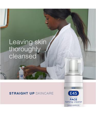 E45 Foaming Face Wash - Gentle Daily Cleanser for Dry and Sensitive Skin - Buy Online on GoSupps.com