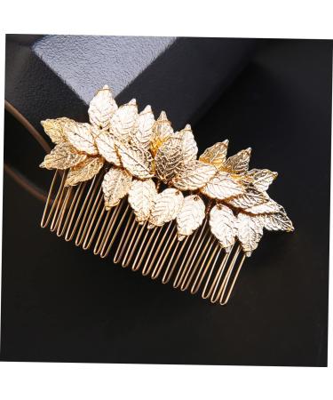 Angoily Hair Comb Hair Accessory for Girls Hair Topper Hair Jewels for Women Gold Headband Flower Hair Accessories Golden Flower Girl Headpieces for Wedding Tiara Hair up Crown Alloy Bride - Buy Online on GoSupps.com