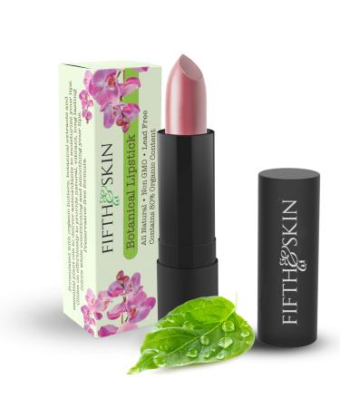 Fifth & Skin Botanical Lipstick (POMEGRANATE) | Natural | Organic | Certified Cruelty Free | Paraben Free | Petroleum Free | Healthy | Moisturizing | Vibrant Color that's Good for your Lips!