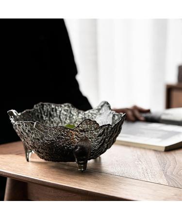 Fruit Bowl Salad Bowl Countertop Fruit Basket Glass Fruit Plate Modern Design Dessert Bowl High-Footed Candy Snack Plate Fruit Bowl for Kitchen Counter (A) - Buy Online on GoSupps.com