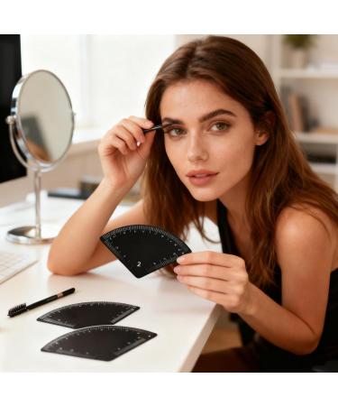 R gle Sourcils 2 Pi ces pour Dessin Rapide et Cartographie Facile avec Pr cision Forme Sourcils - Instrument De Mesure Pour Le Modelage pour Usage la Maison en Voyage et en Transport - Buy Online on GoSupps.com