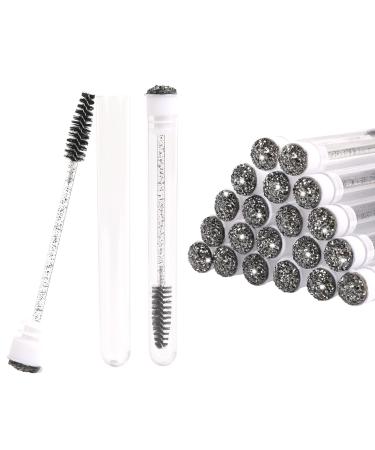 20 Pcs Mascara Brushes Disposable Empty Mascara Wand Tubes Set Eyelash Brushes Eyebrow Brush Mascara Brush Comb Makeup Tool Cleaning Brush for Eyelash Extension