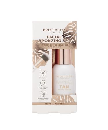 PROFUSION COSMETICS Ensemble de bronzage pour le visage | L ger moyen