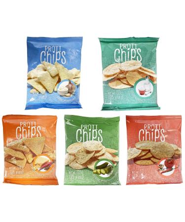 ProtiWise - Protein Chips | 7 Bags | Healthy Delicious Diet Snack | Weight Control | Gluten Free - Low Calorie - Low Carb - High Fiber (Variety Pack)