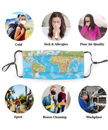 Blue Wolf Anti Dust Half Face Mouth Mask Unisex Cotton Warm Fashion Adjustable Washable Mask - Buy Online on GoSupps.com