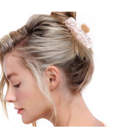 Kitsch Recycled Plastic Large Claw Clip - Big Marble Hair Clip for Women - Blonde | Eco-Friendly Hair Claw for Thick Hair - Girls Jaw Clip (1pc) - Buy Online on GoSupps.com