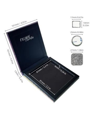 Buy Single Eyeshadow Magnetic Palette - 8 Color Soft Angelic Makeup Powder | Travel Size Metal Stickers Included - Buy Online on GoSupps.com