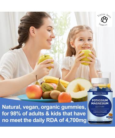 Potassium Magnesium Gummies - Sugar Free, Vegan, Non-GMO | Muscle & Heart Health Support | Berry Flavor | 60 Count - Buy Online on GoSupps.com