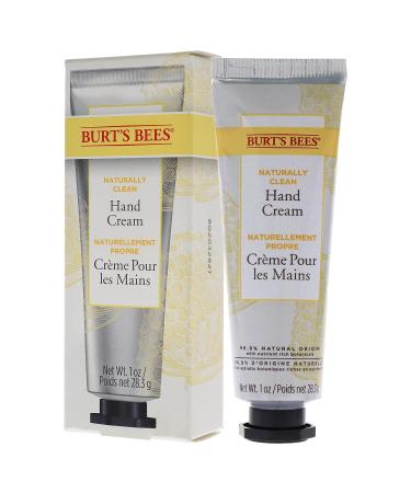 Burt's Bees Naturally Clean Hand Cream 1 oz - Unisex - Pack of 1 - Buy Online on GoSupps.com