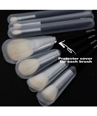 Premium Real Natural Hair Makeup Brush Set Goat Hair Brushes with Washable Organizer Bag for Makeup Artists | International Shipping Available - Buy Online on GoSupps.com