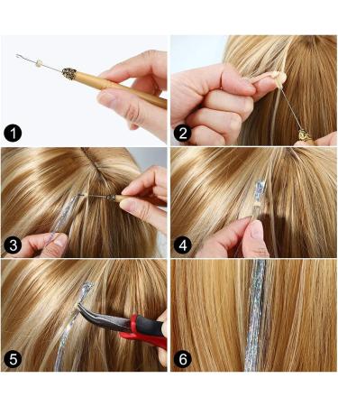 ROOYA 220-Piece Hair Lametta - Sparkly Glitter Hair Stripes for Women & Girls | Perfect for Halloween Parties - Silver - Buy Online on GoSupps.com